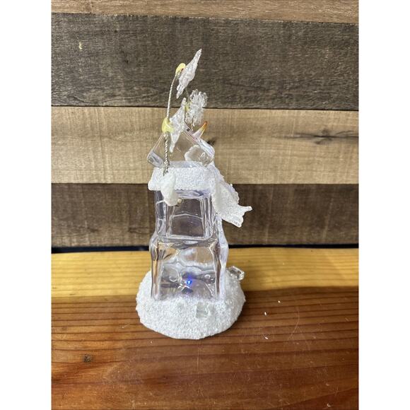 Enchanted Forest Lighted Acrylic Juggling Snowman In Box - Picture 4 of 8